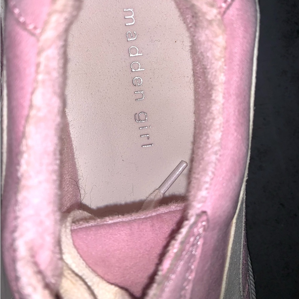 🆕Madden Girl “Ollie” Pink Lace Up platform Sneaker, Size 8 - Picture 7 of 7